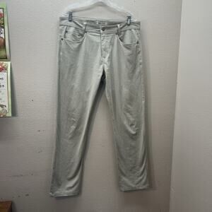 Mac Jeans 5 Pocket Arne Pipe Pants Mens 34x34 Tan Taupe Cotton Blend Casual